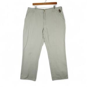 Orvis Pants Mens 40x31 Beige Khaki Cotton Twill Straight Leg Outdoor Workwear